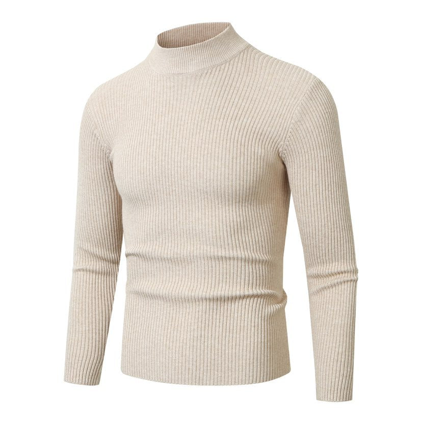 Herren Rollkragenpullover aus hochwertiger Rippenstruktur ModeGeist