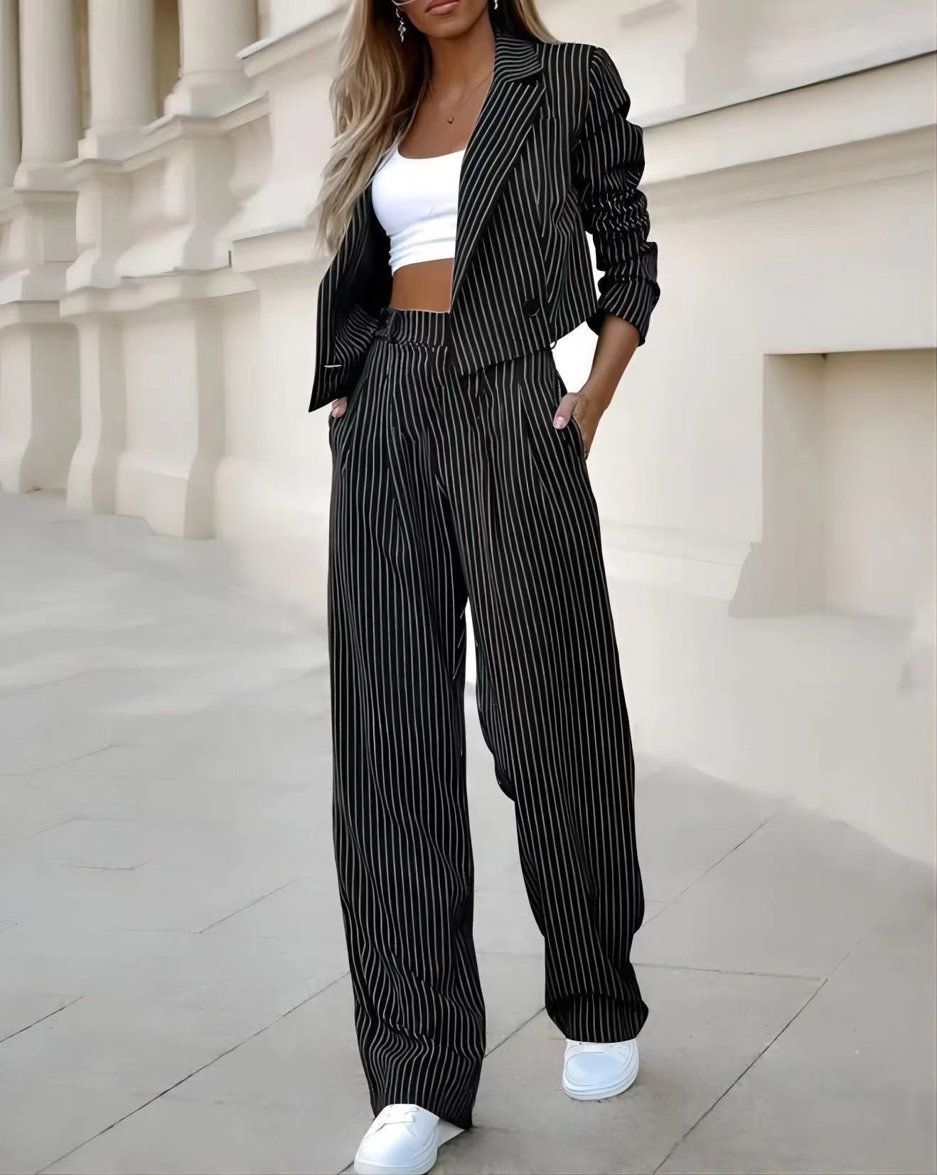 Damen Blazer und Hose Set ModeGeist