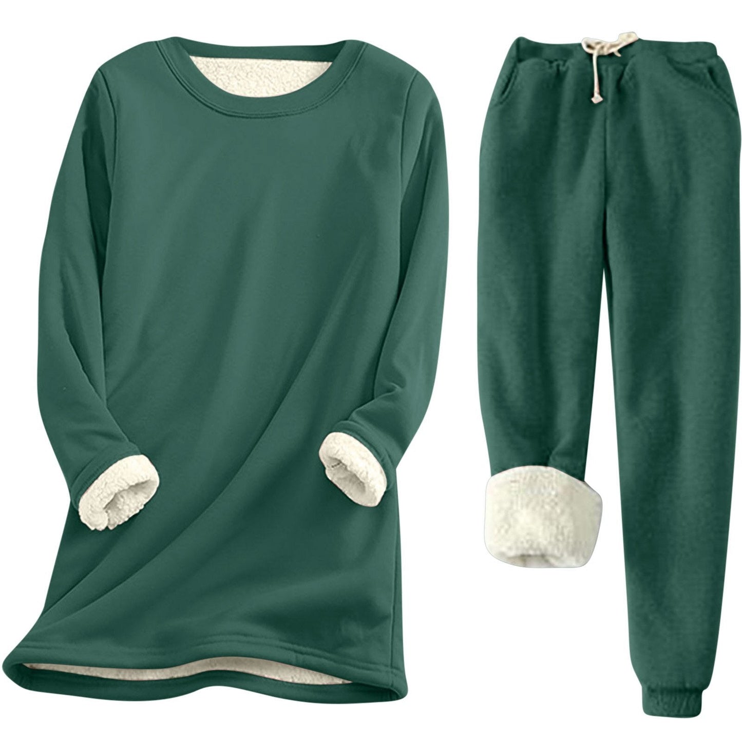 Damen Freizeit Sweatshirt-Set mit kuscheligem Innenfutter und lässiger Passform ModeGeist