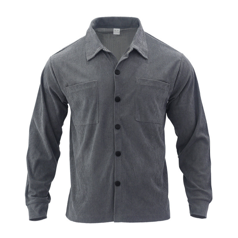 Herren Kordjacke mit praktischen Taschen und Knopfdetail ModeGeist