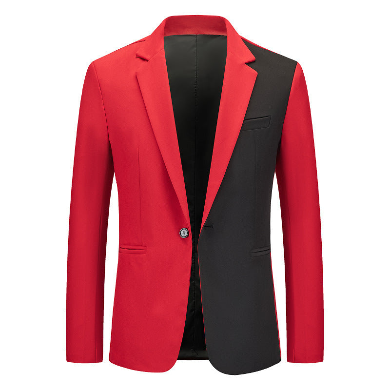 Herren kontrastierender Blazer mit modernem Schnitt ModeGeist