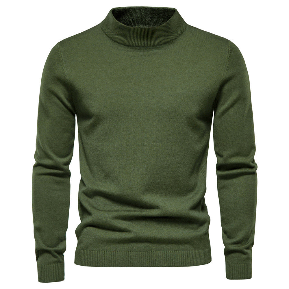 Herren eleganter Rollkragenpullover aus feiner Wolle ModeGeist
