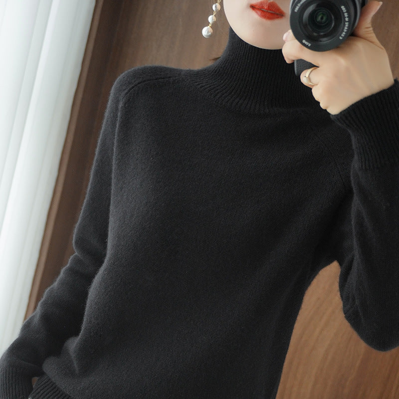 ModeGeist | Modischer Rollkragen-Strickpullover