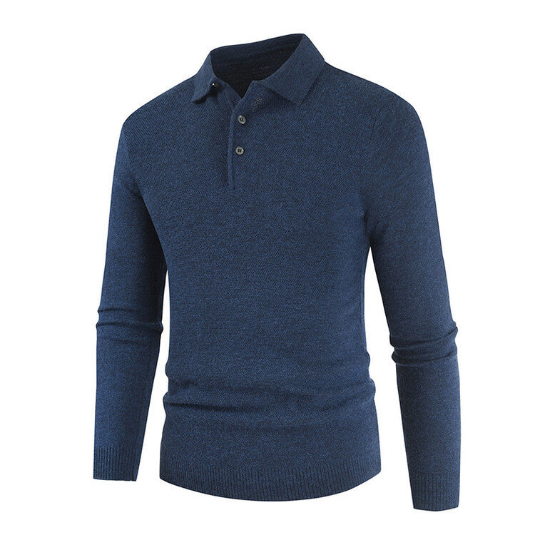 Herren langärmliges Poloshirt ModeGeist