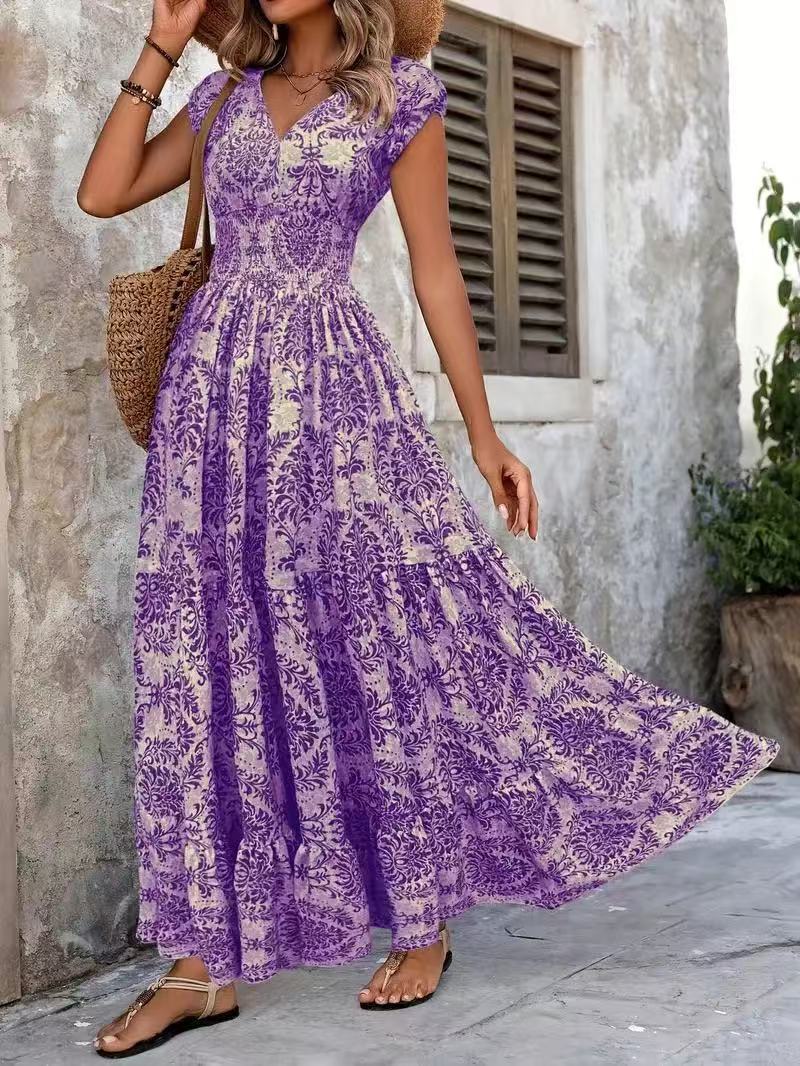 Romantisches Maxikleid für Damen, ärmellos, mit floralen Details von MODEGEIST