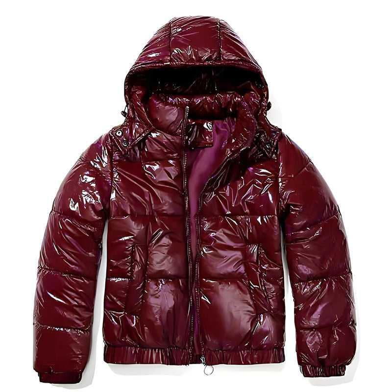 Damen glänzende Winterjacke ModeGeist