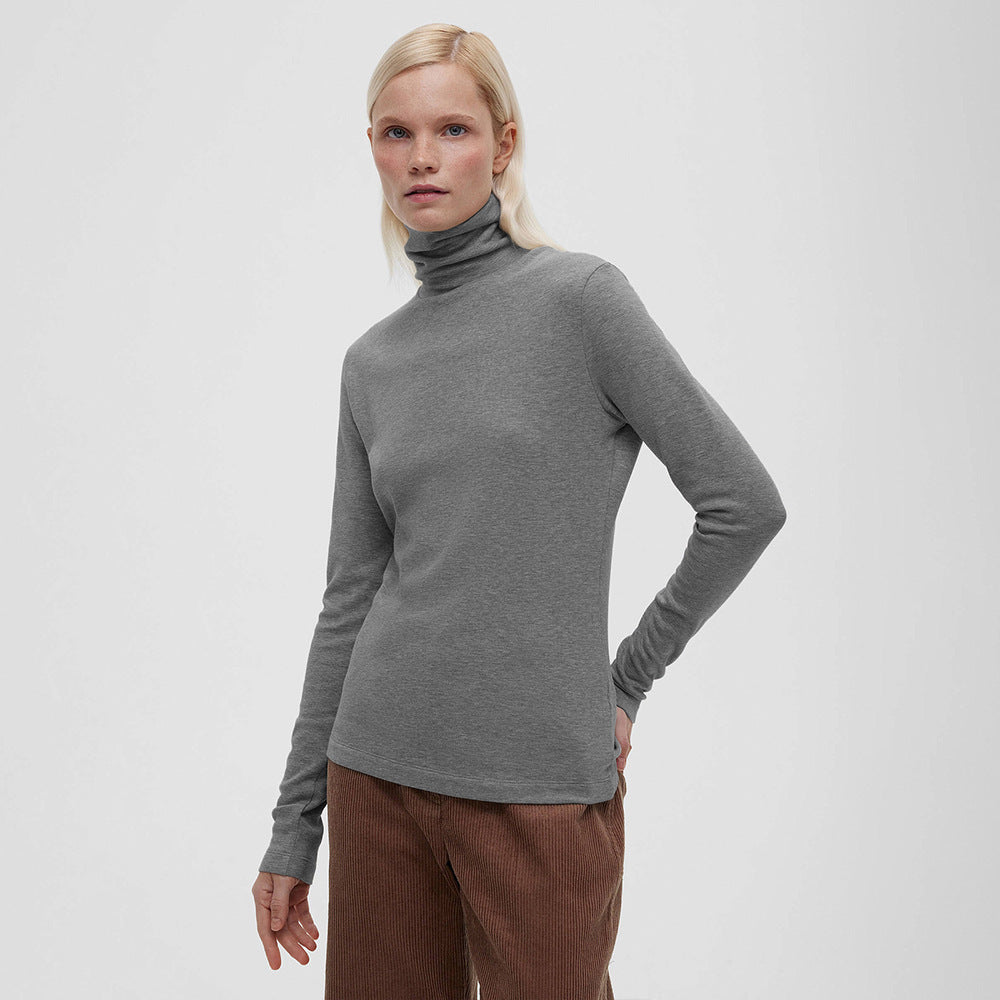 Damen langärmliges Rollkragenoberteil ModeGeist
