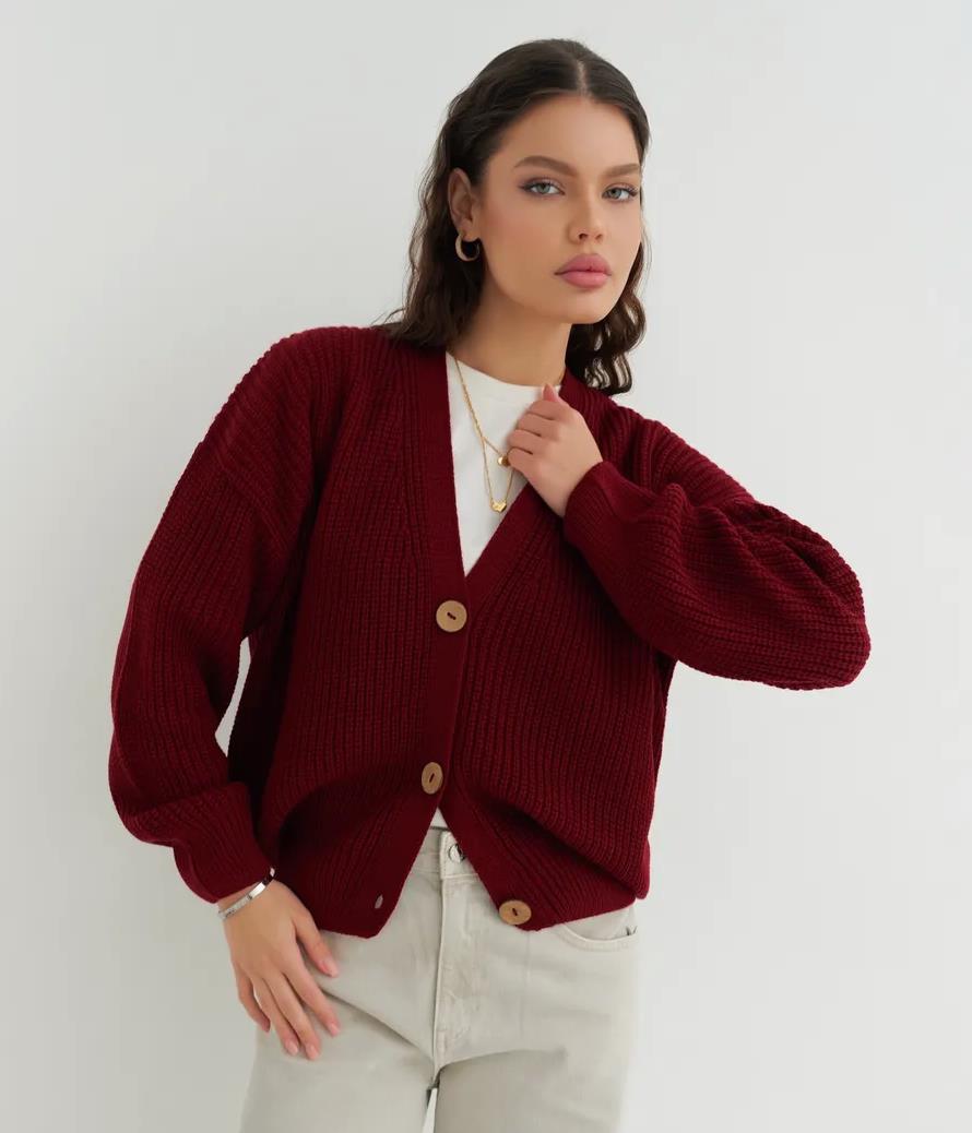 Damen lässiger Strickcardigan ModeGeist