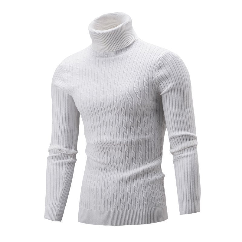Herren modischer Rollkragenpullover aus feinem Strick ModeGeist