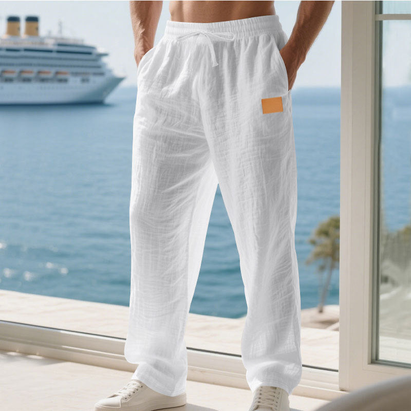 Herren Bequeme und luftige Sommerhose aus leichtem Leinenmaterial ModeGeist