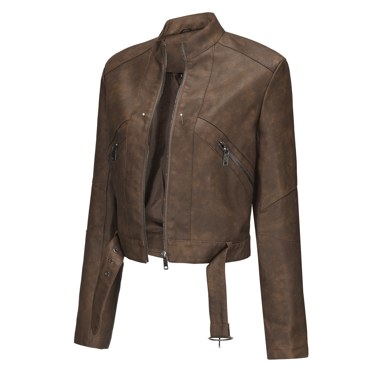 Damen moderne croppedjacke mit stylischem Detail ModeGeist