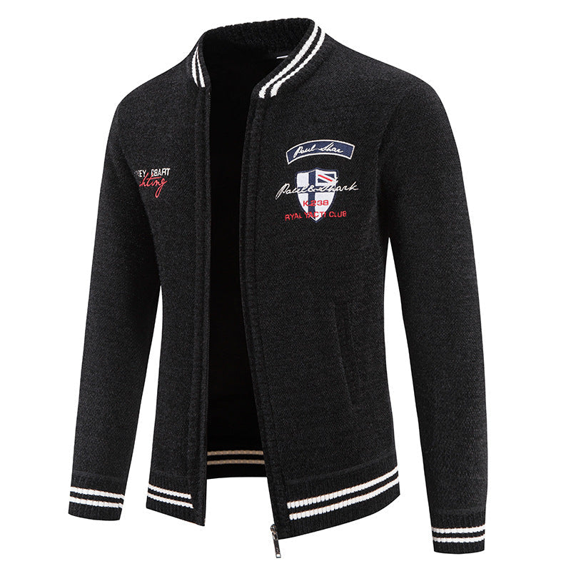 Herren sportliche Strickjacke mit vielseitigem Design ModeGeist