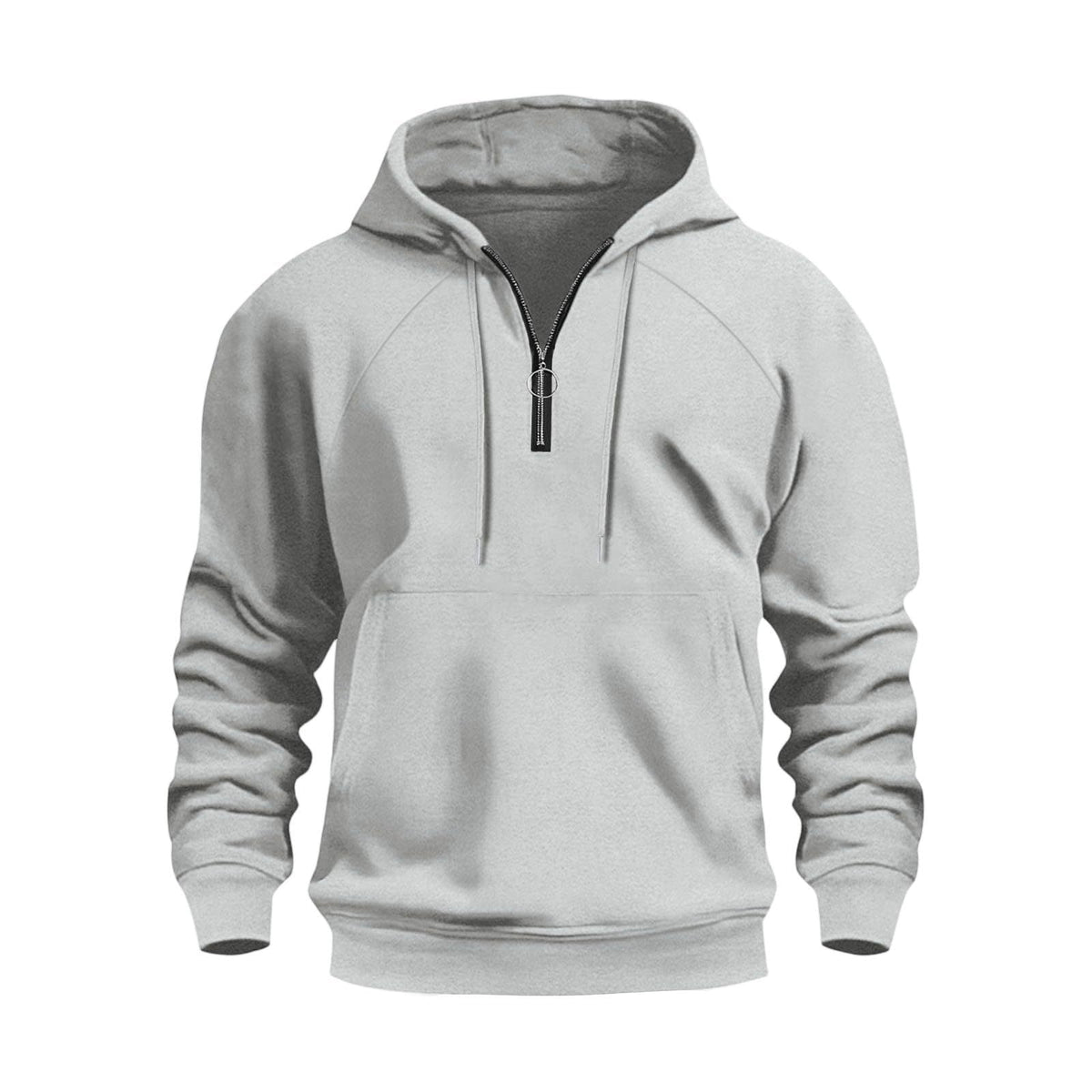 Herren funktionale Kapuzenpullover mit halbem Reißverschluss ModeGeist