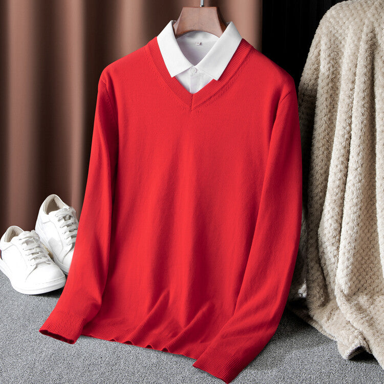 Herren V-Ausschnitt Pullover ModeGeist