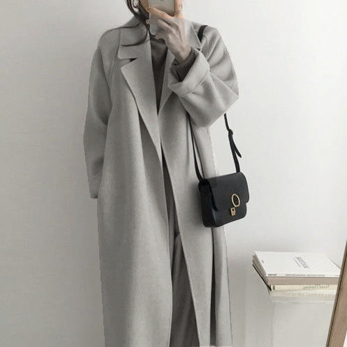Damen eleganter und lässiger Trenchcoat mit großem Revers ModeGeist
