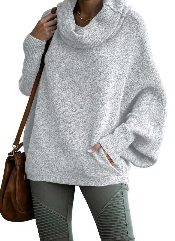 Damen Oversized Strickpullover mit Rollkragen ModeGeist