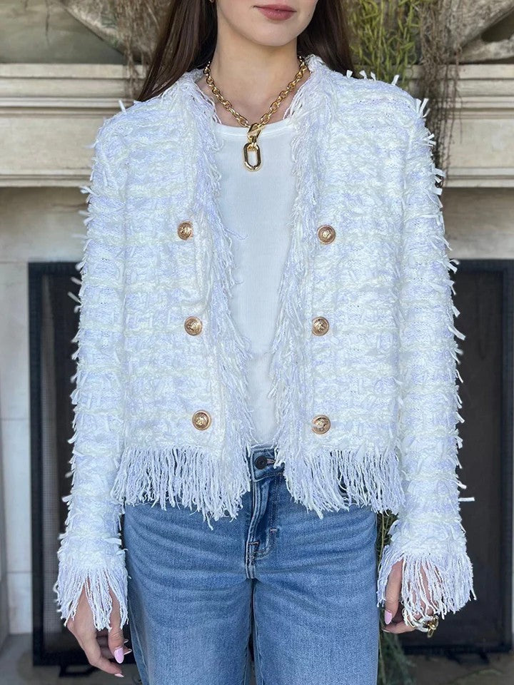 Damen modische Fransenjacke ModeGeist