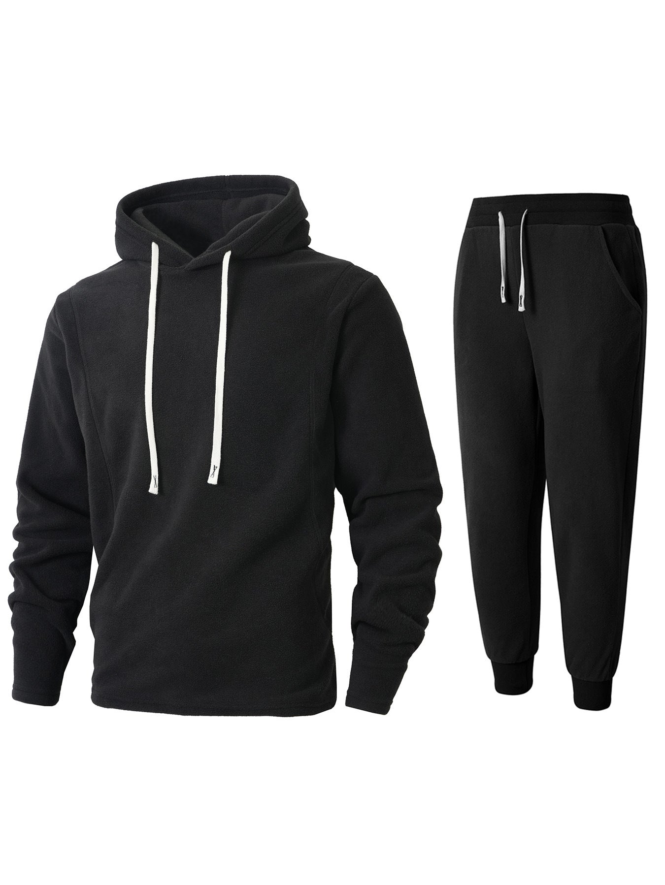 Damen Kuscheliger Fleece-Hoodie und Jogginghose Set ModeGeist