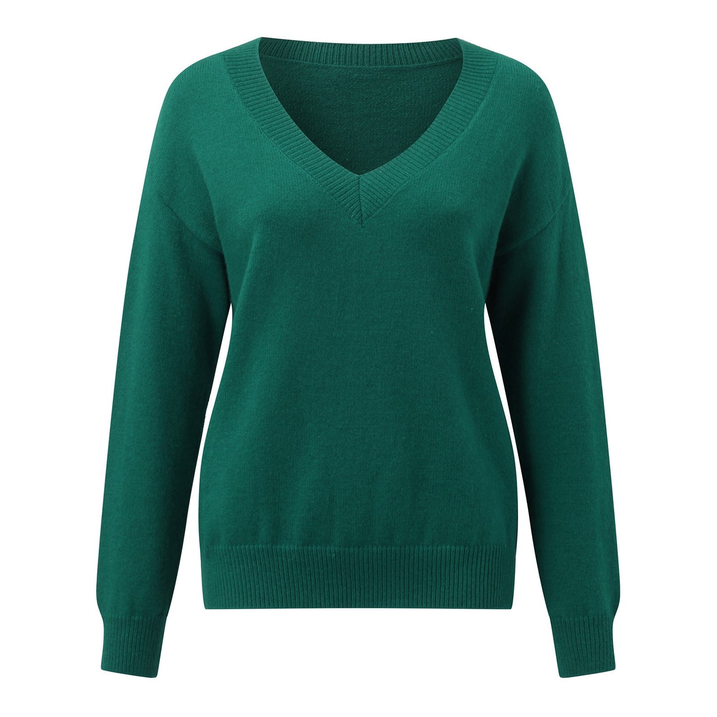 Damen eleganter V-Ausschnitt Pullover ModeGeist