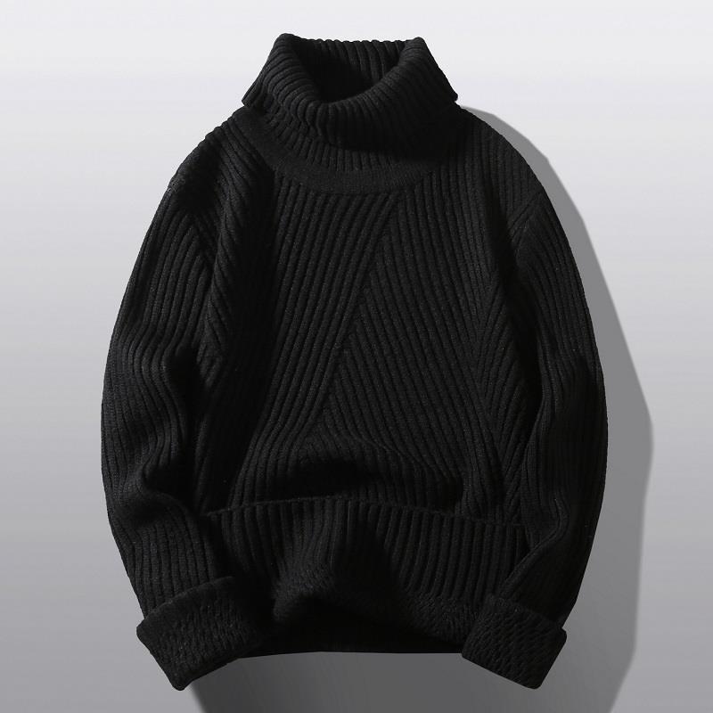 Damen Grobstrick-Rollkragenpullover mit aufwendigem Rippmuster ModeGeist