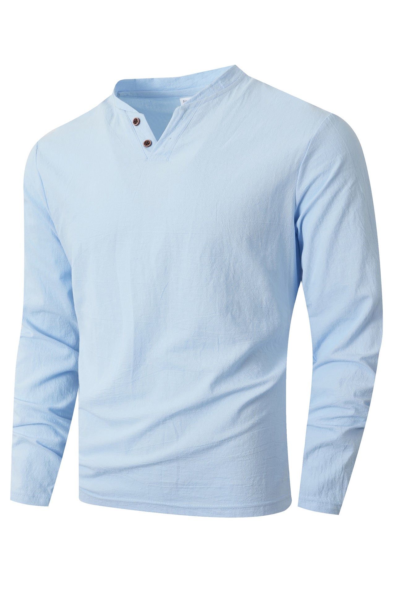 Herren Langarm Shirt mit modischem Henley-Ausschnitt ModeGeist