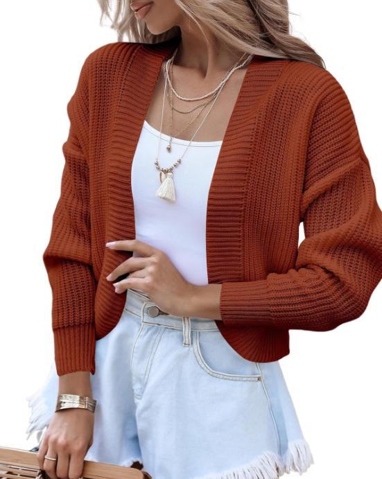 Damen lässiger Strickpullover mit überschnittenen Schultern und weitem Schnitt ModeGeist
