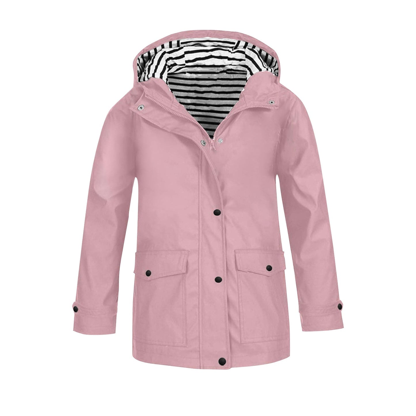 Damen wetterfeste Parkajacke mit praktischen Taschen und verstellbarem Kapuzenkragen ModeGeist