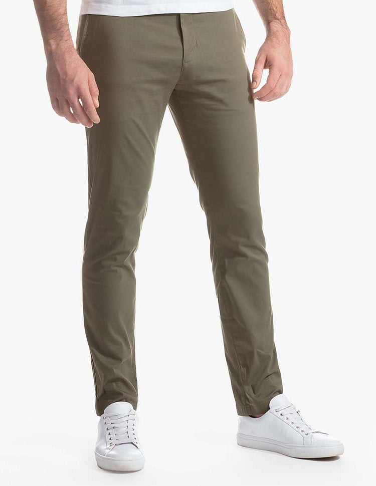Herren Slim-Fit Chinohose aus atmungsaktivem Material ModeGeist