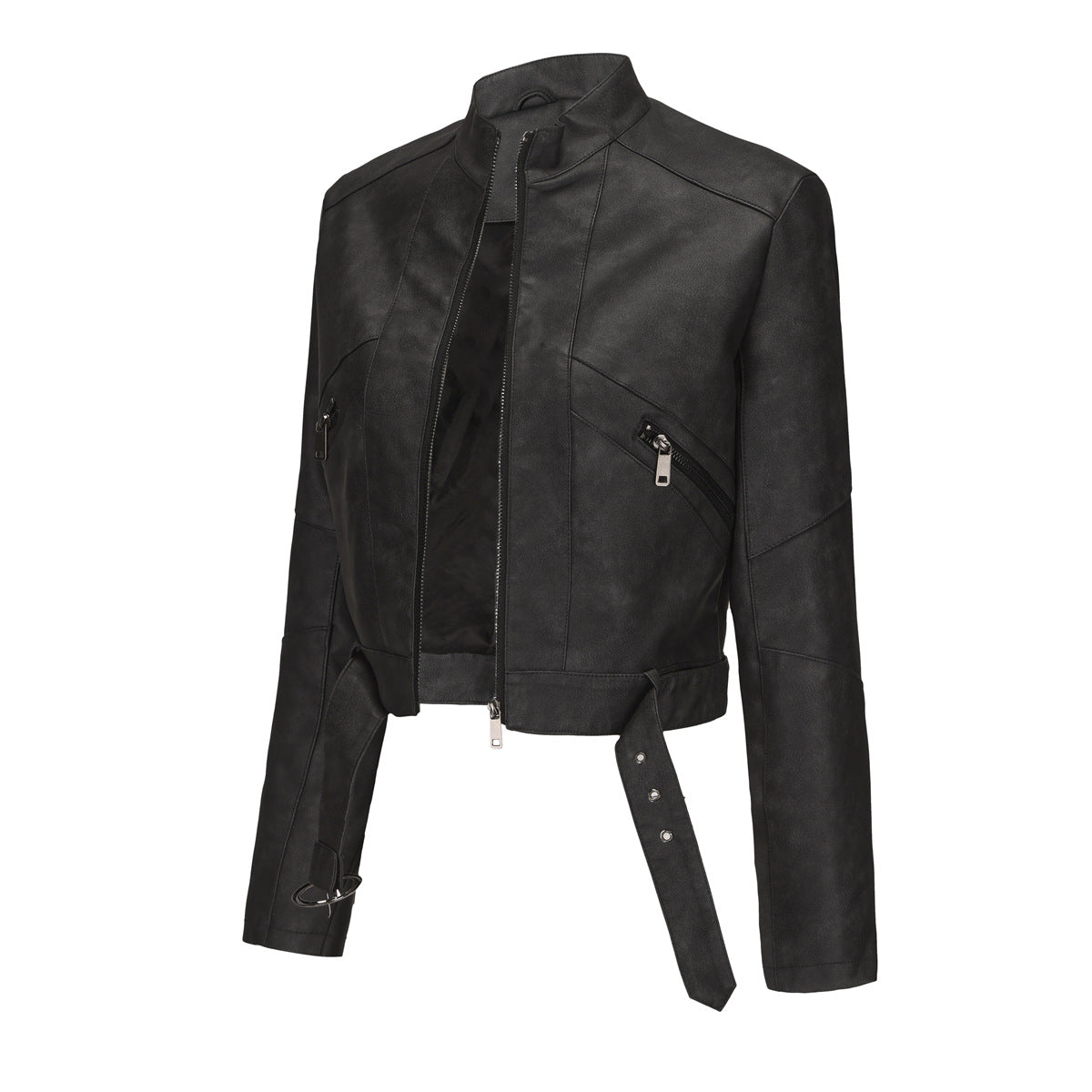 Damen moderne croppedjacke mit stylischem Detail ModeGeist