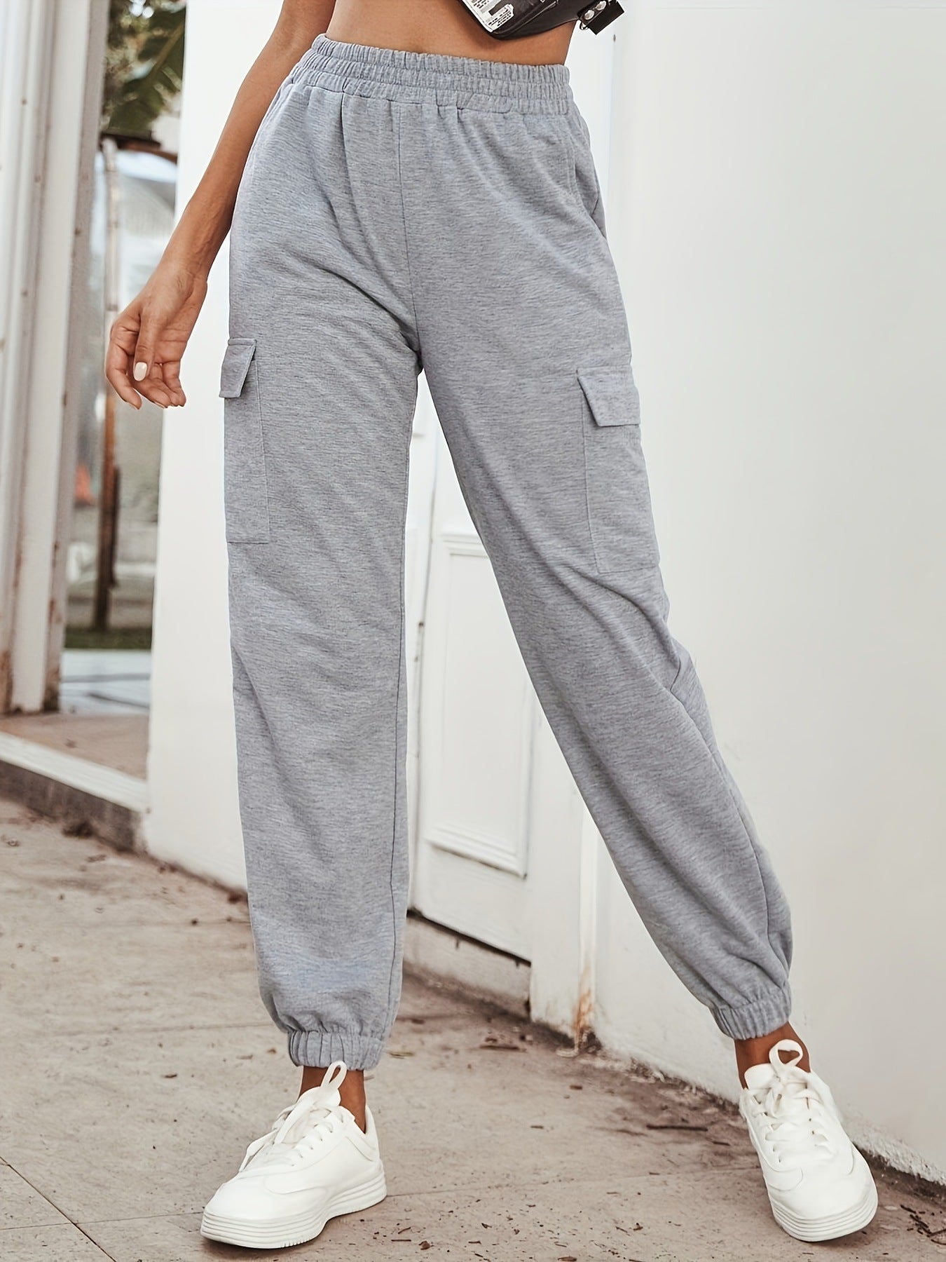 Damen Cargo-Hose mit elastischem Bund und praktischen Taschen ModeGeist