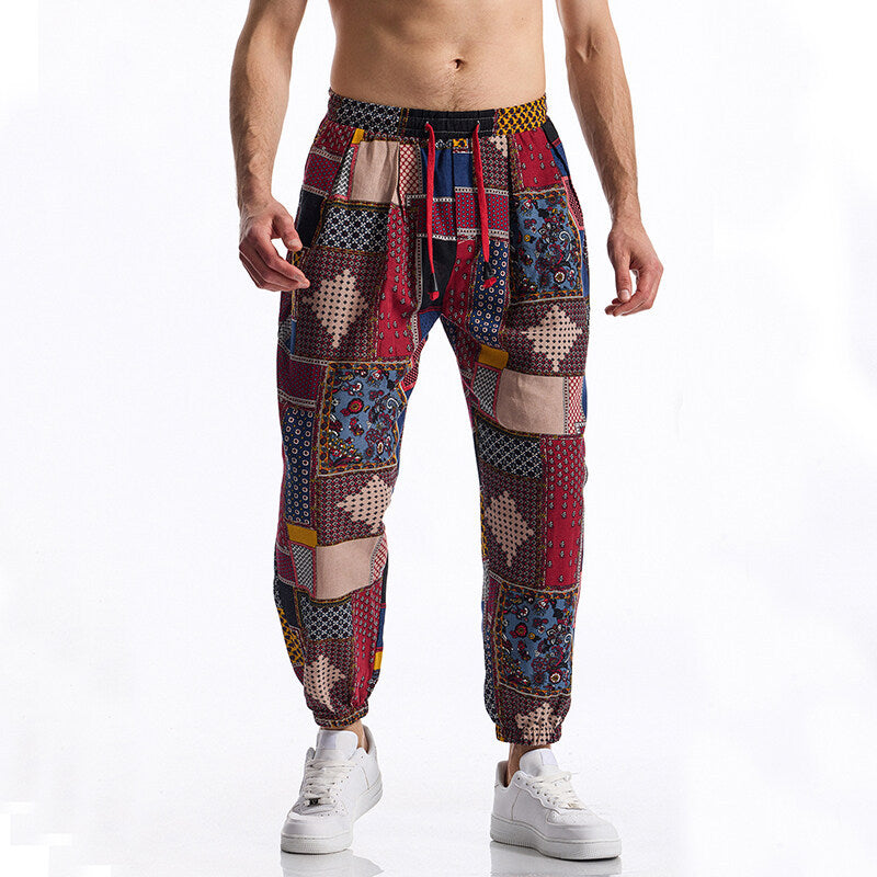 Herren Jogginghose mit modernem Patchwork-Design ModeGeist