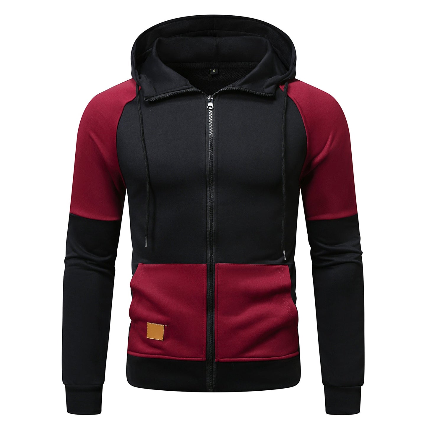 Herren sportlicher Kapuzenpullover mit einzigartigem Farbblock-Design ModeGeist