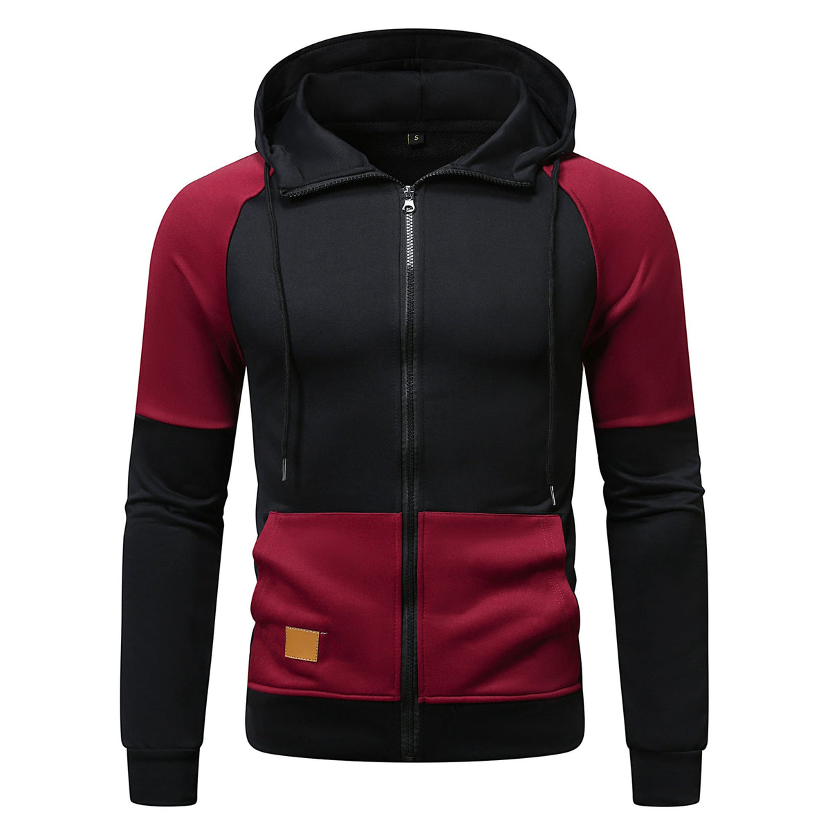 Herren sportlicher Kapuzenpullover mit einzigartigem Farbblock-Design ModeGeist