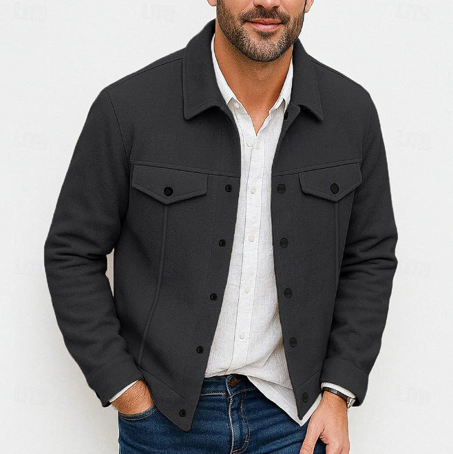 Herren stylische Utility-Jacke mit gepolsterten Taschen ModeGeist