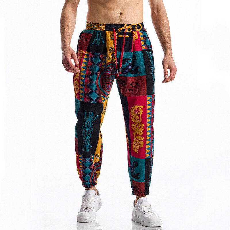 Herren Jogginghose mit modernem Patchwork-Design ModeGeist