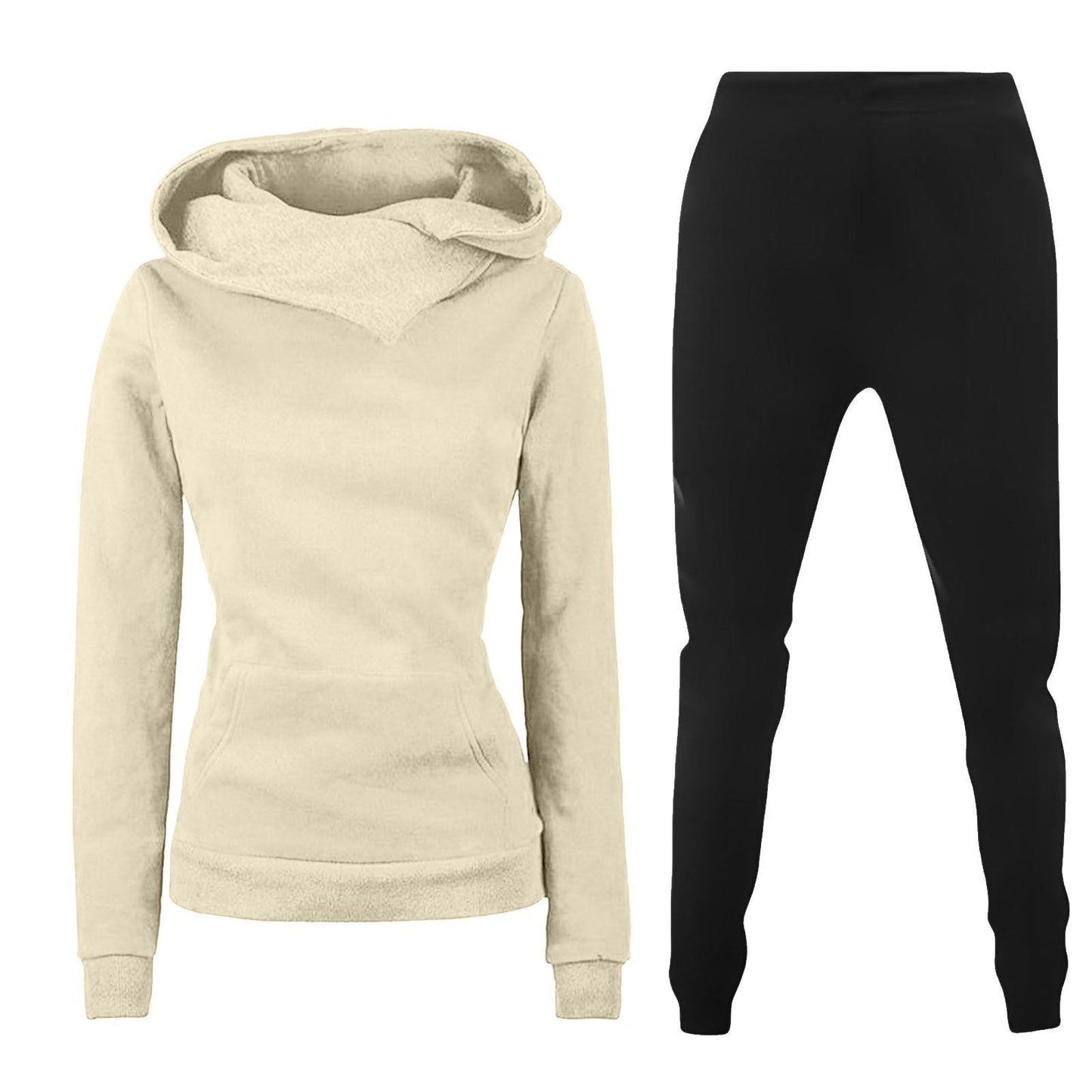 Damen Kapuzenpullover und Sporthose Kombination ModeGeist