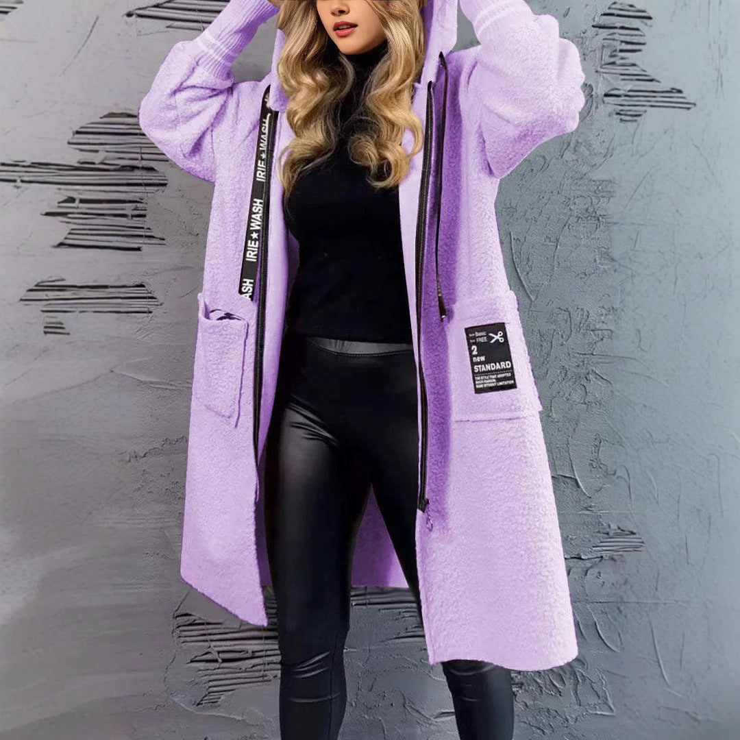 Damen Kuschelige Teddyjacke mit praktischen Taschen ModeGeist