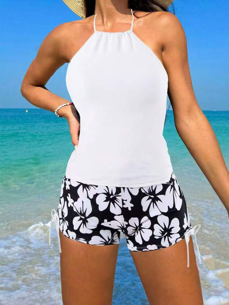 Modischer Häkel-Bademode-Sets mit Blumenmuster für Damen