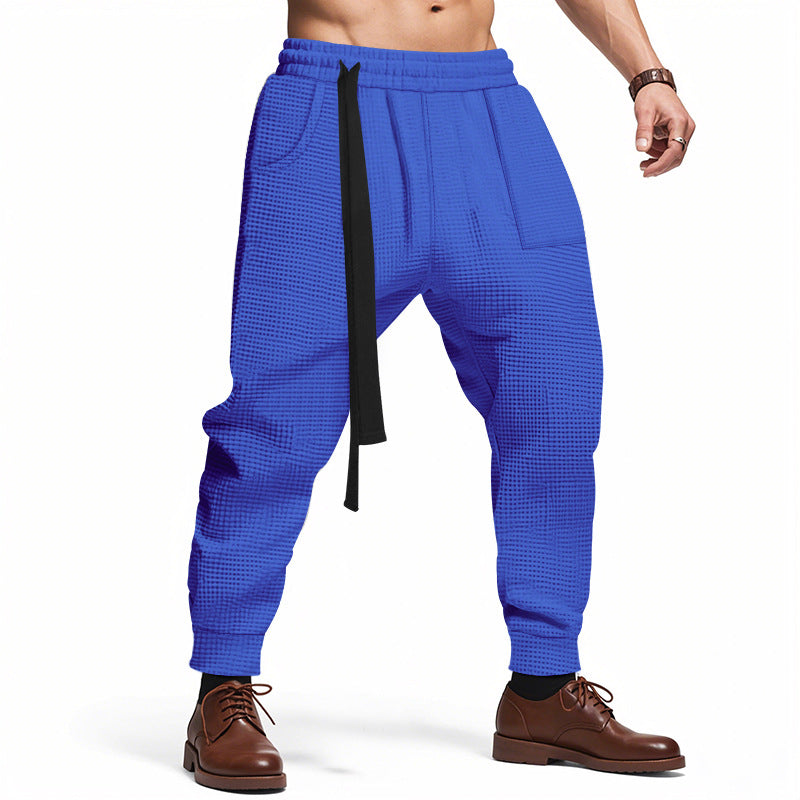 Herren lässige Struktur-Sweatpants mit verstellbarem Kordelzug ModeGeist