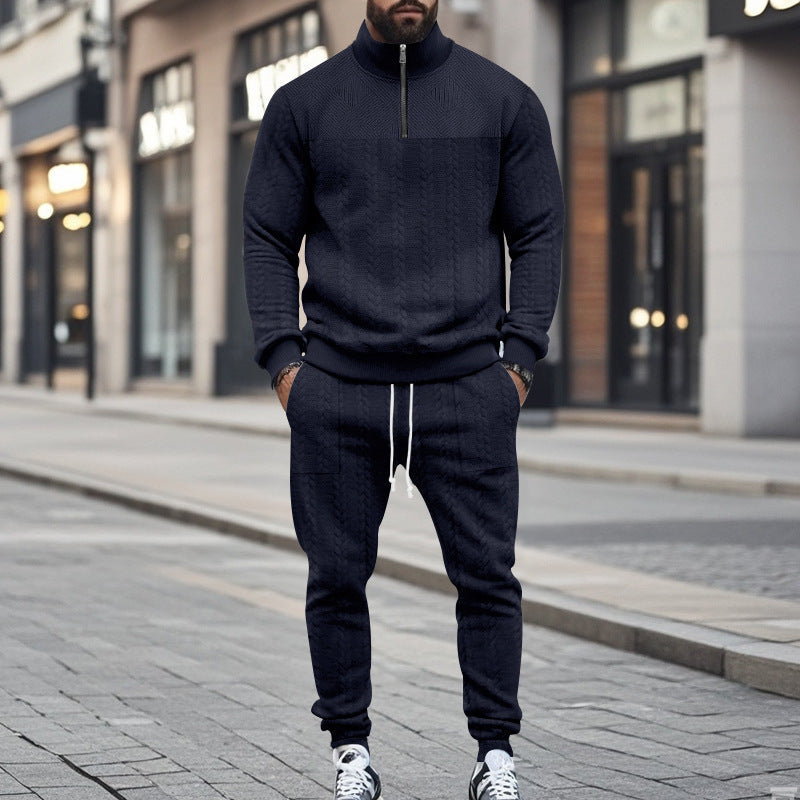 Herren Sportliches Freizeit-Set aus atmungsaktivem Material mit strukturiertem Design ModeGeist
