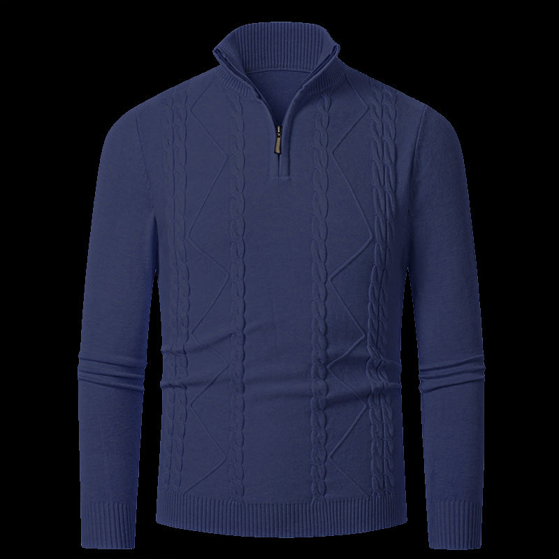 Herren Strickpullover mit modischem Reißverschluss ModeGeist