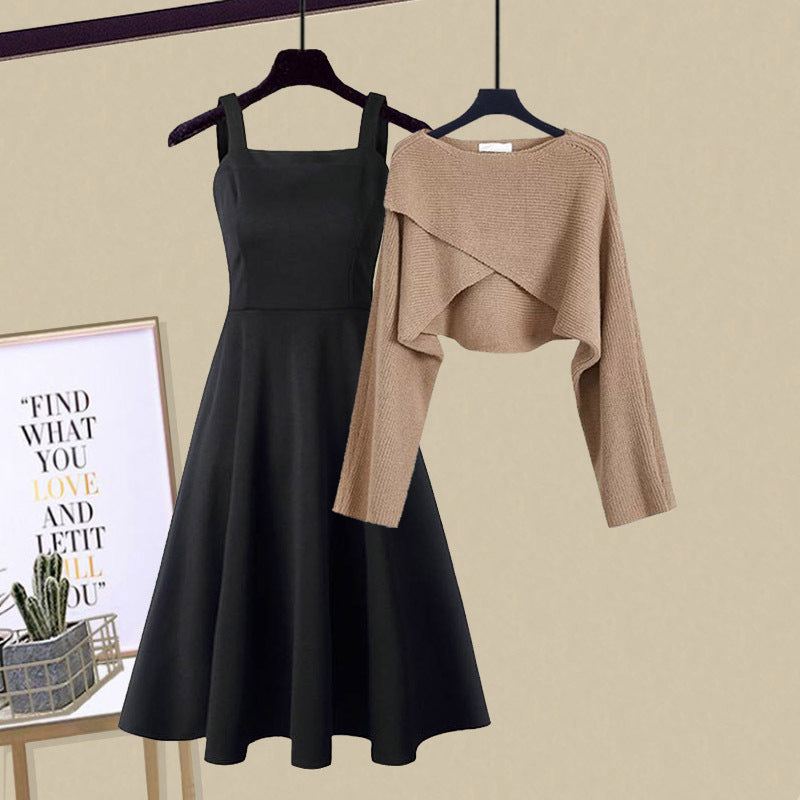 MANUELA: Kleid und Kurzpullover Set