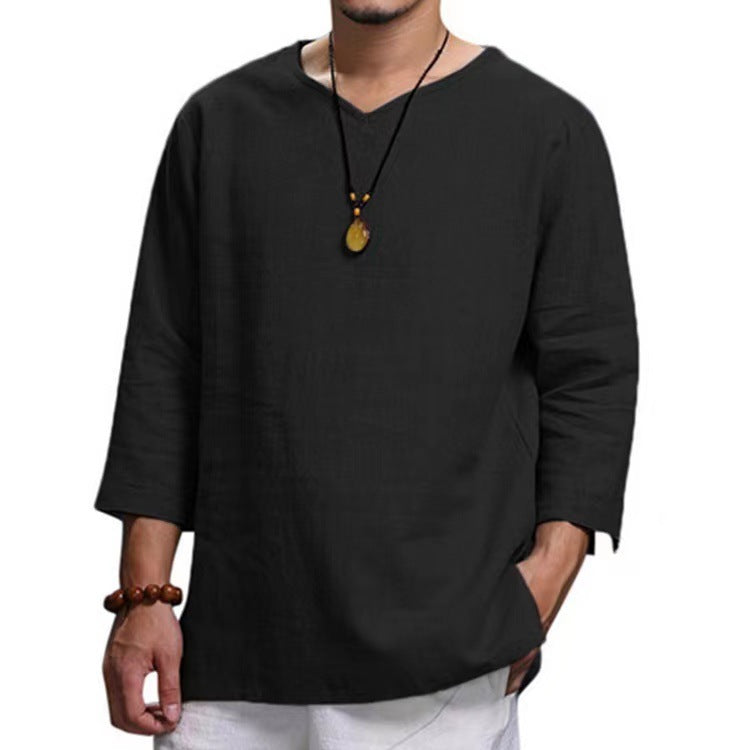 Herren lässiges Langarmshirt aus hochwertiger Baumwolle ModeGeist