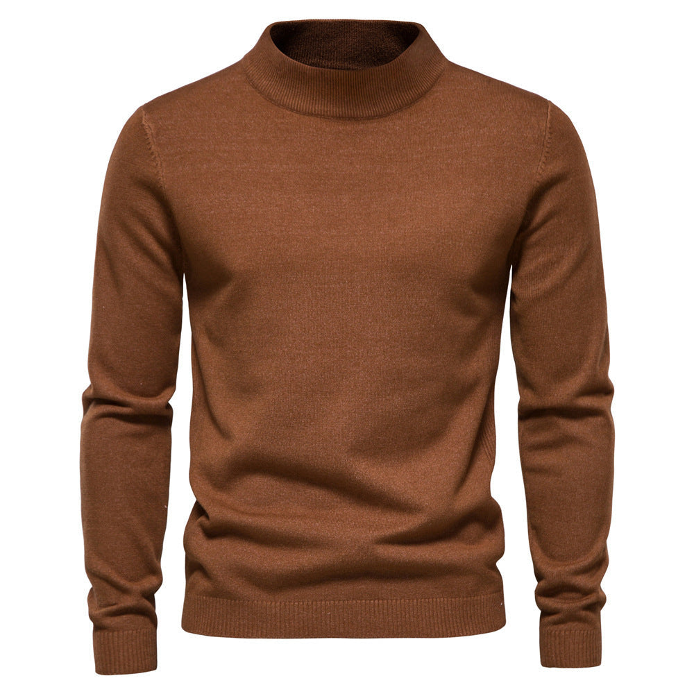 Herren eleganter Rollkragenpullover aus feiner Wolle ModeGeist