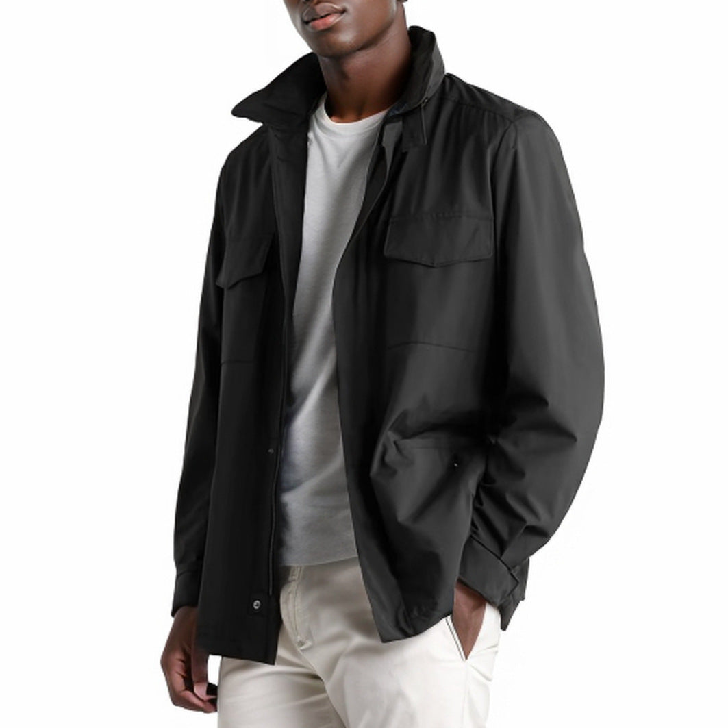 Herren moderne Utility-Jacke mit praktischen Taschen ModeGeist
