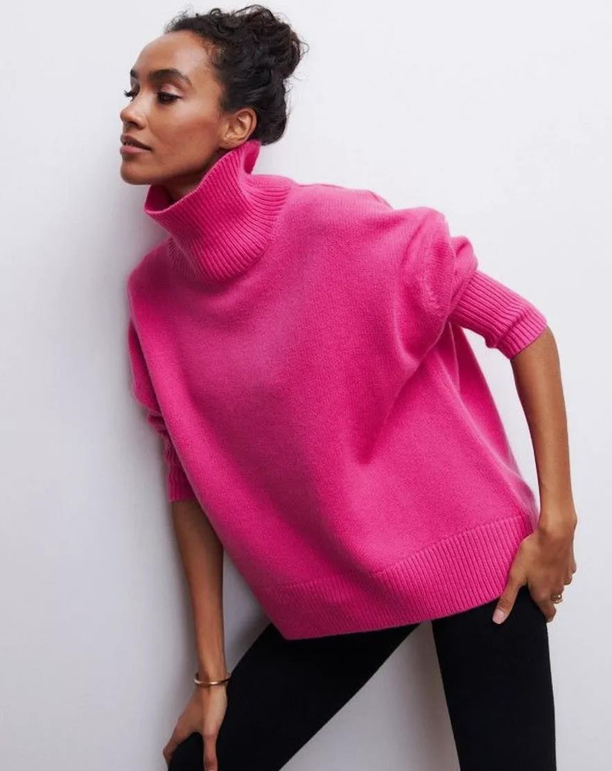 Damen kuscheliger Rollkragenpullover ModeGeist