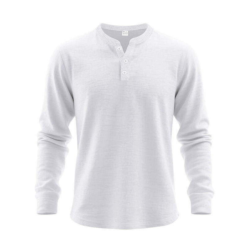 Herren Langarmshirt mit Knopfleiste ModeGeist