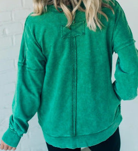 Damen Bequemer Oversized Sweatshirt mit Taschen ModeGeist