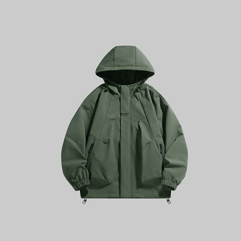 Herren multifunktionale Winterjacke mit isolierendem Fleecefutter und verstellbarer Kapuze ModeGeist