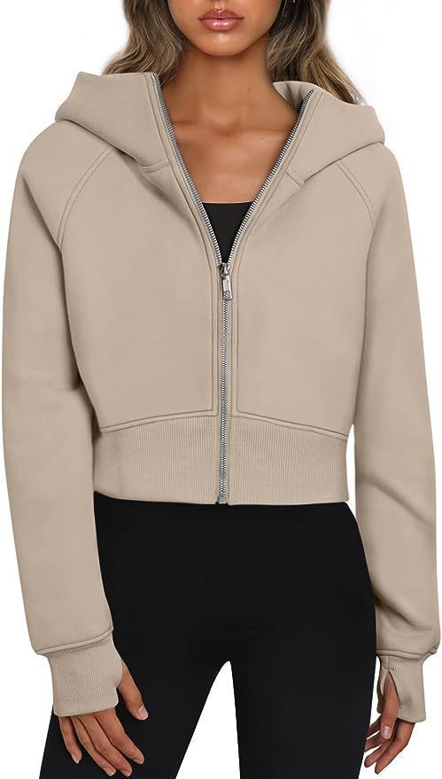 Damen cropped Kapuzenjacke ModeGeist